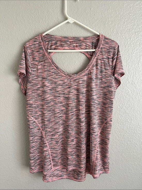 Xersion Tops - Xersion Pink Space-Dye Short Sleeve Performance Tee